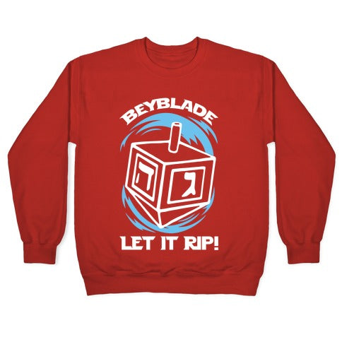 Beyblade Let It Rip Dreidel Crewneck Sweatshirt