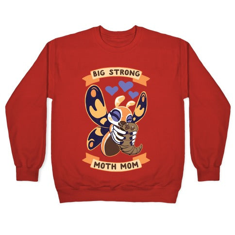 Big Strong Moth Mom Mothra Crewneck Sweatshirt