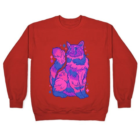 Bisexual Pride Cat Crewneck Sweatshirt