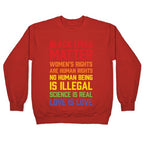 Black Lives Matter List Crewneck Sweatshirt