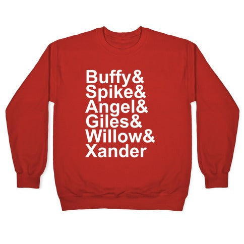 Buffy Names Crewneck Sweatshirt