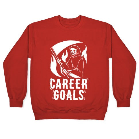 Career Goals - Grim Reaper Crewneck Sweatshirt