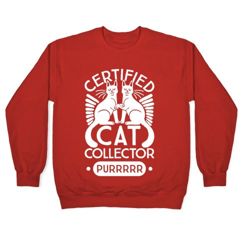 Certified Cat Collector Crewneck Sweatshirt