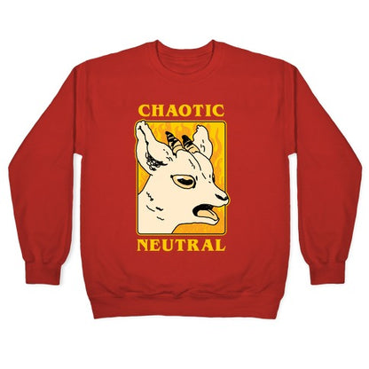 Chaotic Neutral Goat Crewneck Sweatshirt