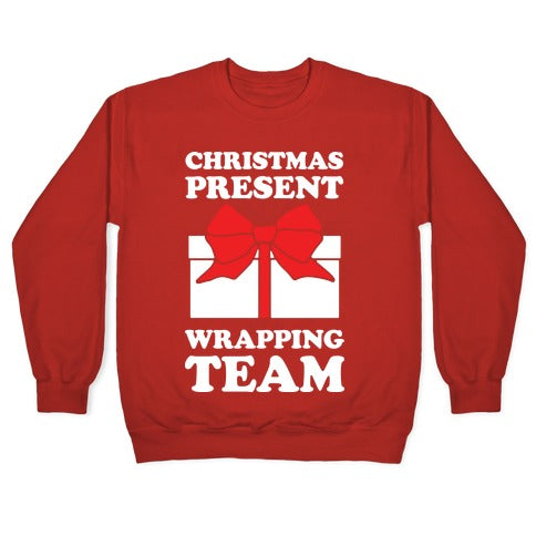 Christmas Present Wrapping Team Crewneck Sweatshirt