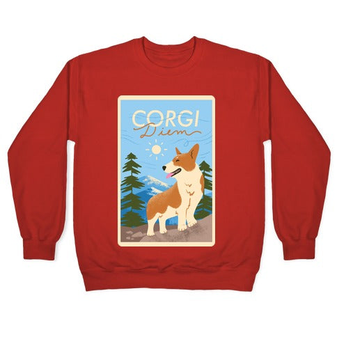 Corgi Diem Crewneck Sweatshirt