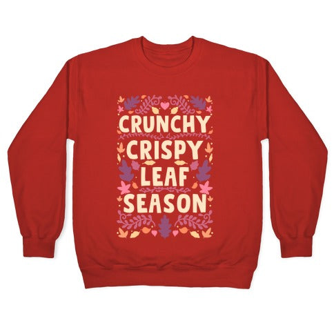 Crunchy Crispy Leaf Season Crewneck Sweatshirt