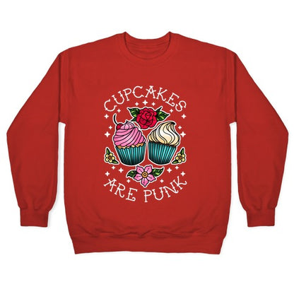 Cupcakes Are Punk Crewneck Sweatshirt