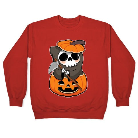 Cute Halloween Grim Reaper Crewneck Sweatshirt