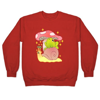 Cute Snail & Frog Crewneck Sweatshirt