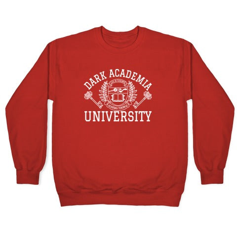 Dark Academia University Crewneck Sweatshirt