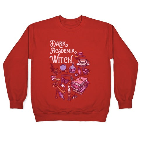 Dark Academia Witch Pattern Crewneck Sweatshirt