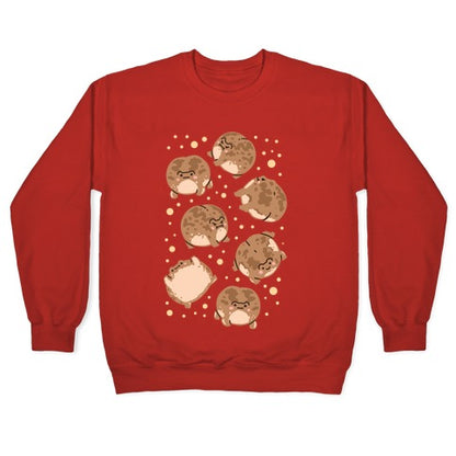Desert Rain Frog Pattern Crewneck Sweatshirt