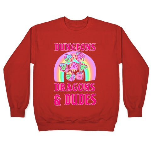 DnD & Dudes Dice Pastel Crewneck Sweatshirt