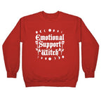 Emotional Support Witch Crewneck Sweatshirt