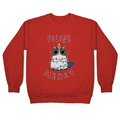 Feline Merry Crewneck Sweatshirt