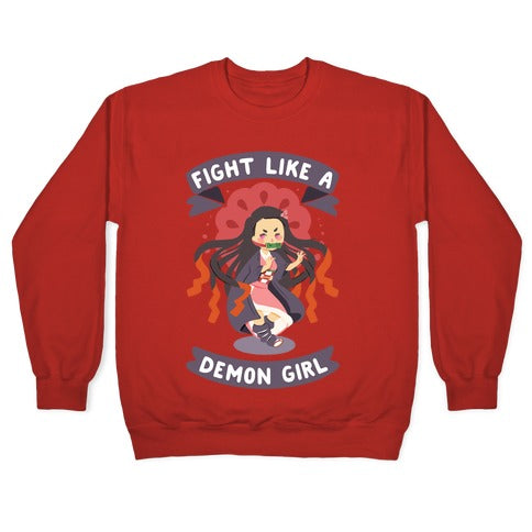 Fight Like a Demon Girl Nezuko Crewneck Sweatshirt