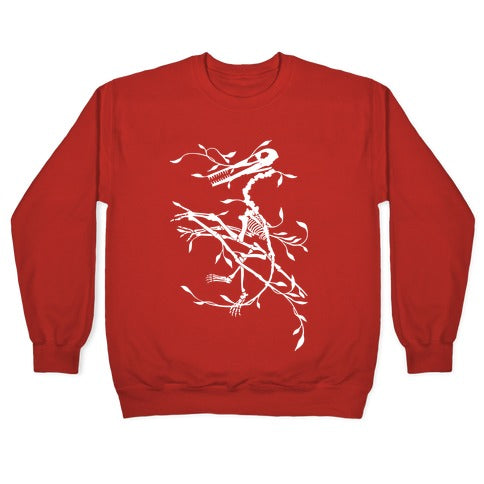 Floral Dinosaur Crewneck Sweatshirt