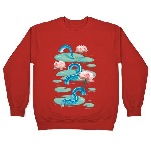 Garter Among Lily Pads Crewneck Sweatshirt