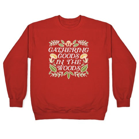 Gathering Goods In The Woods Crewneck Sweatshirt