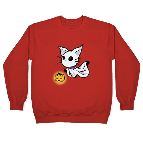 Ghost Cat Crewneck Sweatshirt