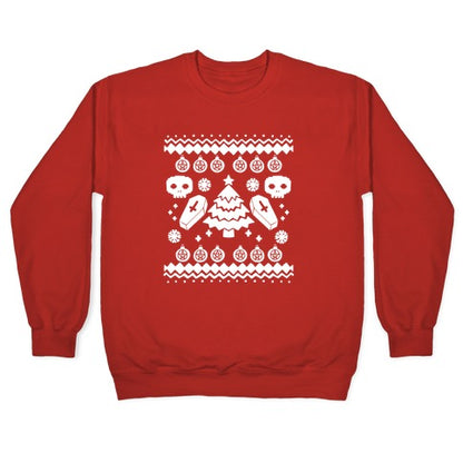 Goth Xmas Ugly Sweater Crewneck Sweatshirt