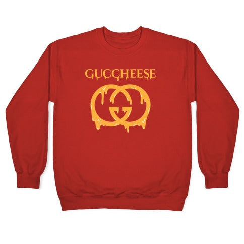 Guccheese Cheesy Gucci Parody Crewneck Sweatshirt