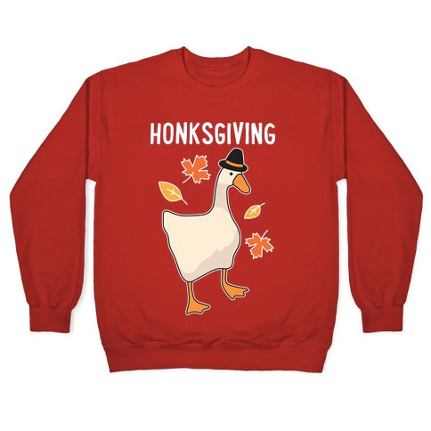 Happy Honksgiving Goose Crewneck Sweatshirt