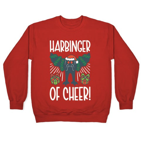 Harbinger of Cheer Mothman Parody Crewneck Sweatshirt