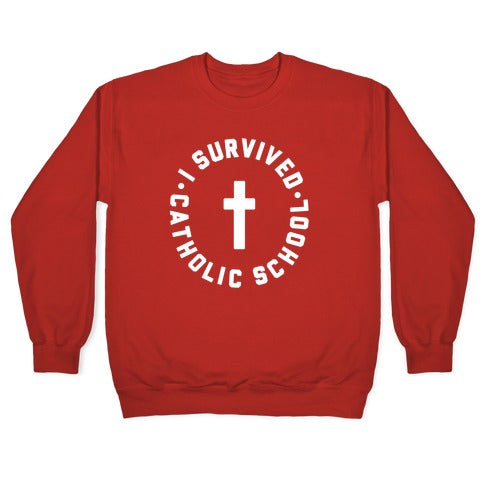 I Survived Catholic School Crewneck Sweatshirt