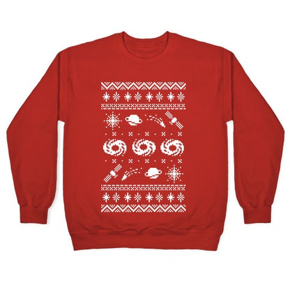 Interstellar Christmas Sweater Pattern Crewneck Sweatshirt