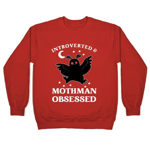 Introverted And With Mothman Crewneck Sweatshirt