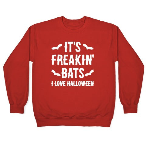 It's Freakin' Bats I Love Halloween Crewneck Sweatshirt