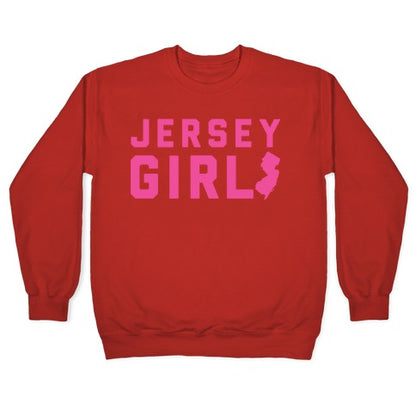 Jersey Girl (Pink) Crewneck Sweatshirt