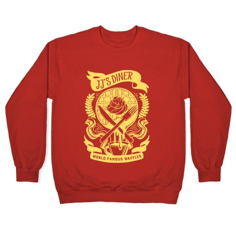 JJ's Diner: Belgian Waffle Crest Crewneck Sweatshirt