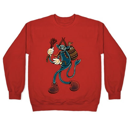 Krampus Cartoon Crewneck Sweatshirt