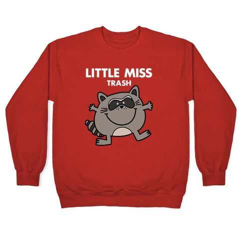 Little Miss Trash Raccoon Crewneck Sweatshirt