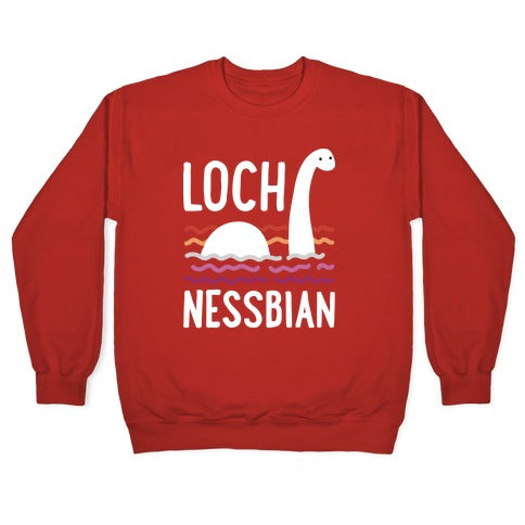 Loch Nessbian Lesbian Crewneck Sweatshirt
