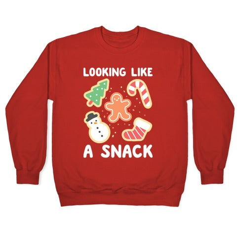 Looking Like A Snack Christmas Cookies Crewneck Sweatshirt