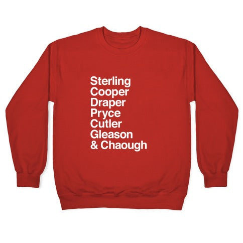 Mad Men Alphabet Crewneck Sweatshirt