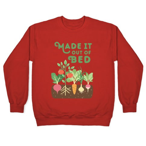 Made It Out Of Bed (vegetables) Crewneck Sweatshirt