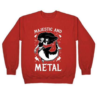 Majestic And Metal Crewneck Sweatshirt