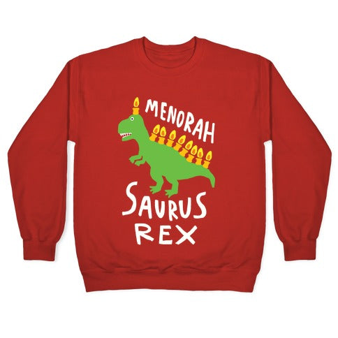 Menorah Saurus Rex Crewneck Sweatshirt