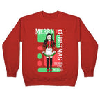 Merry Christmas Demon Girl Nezuko Crewneck Sweatshirt