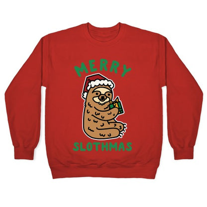 Merry Slothmas Crewneck Sweatshirt