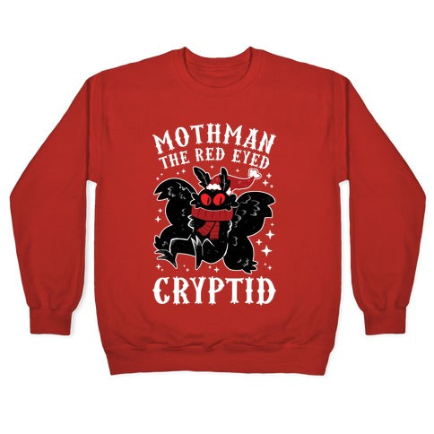 Mothman The Red Eyed Cryptid Crewneck Sweatshirt