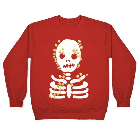 Mushroom Skeleton Crewneck Sweatshirt