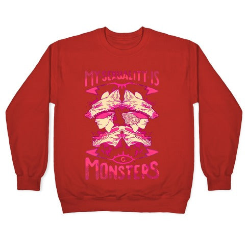 My Sexuality Is Monsters Crewneck Sweatshirt