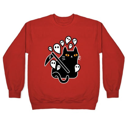 Nine Lives Reaper Cat Crewneck Sweatshirt