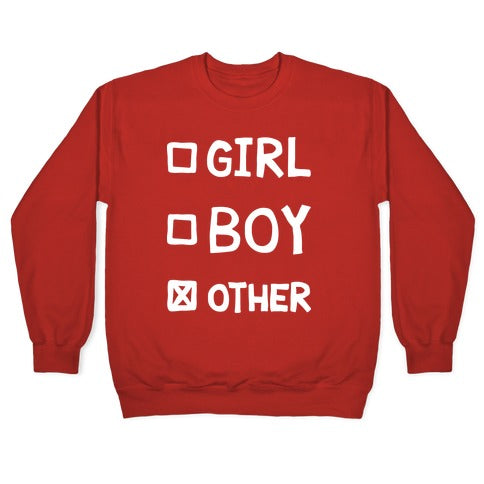 Non-Binary Gender Checklist Crewneck Sweatshirt